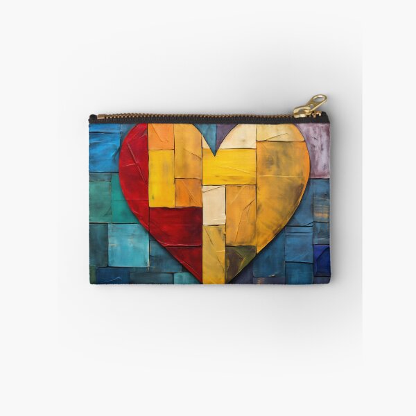 Item preview, Patchwork Heart on Textured Wooden Panels designed and sold by anytka.