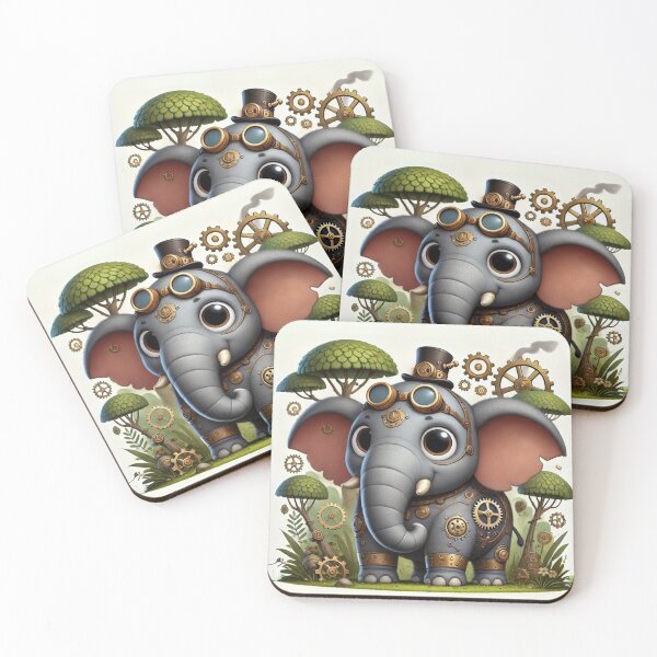 Item preview, Elefante de Sumatra Steampunk designed and sold by Sillytoe.