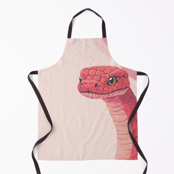 Item preview, Red snake with striking features designed and sold by anytka.