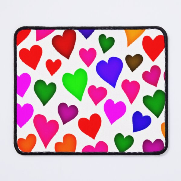 Item preview, Vibrant Multicolor Heart Pattern designed and sold by Health And Fitness Posts e-Store.