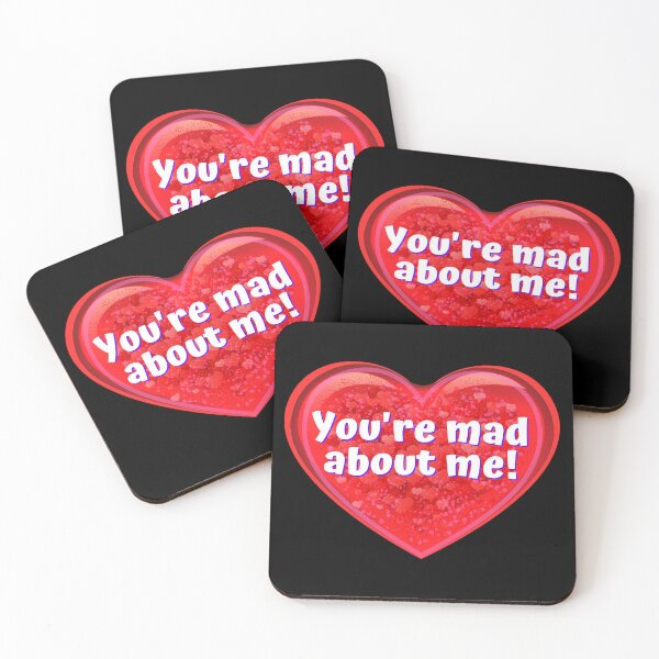 Item preview, HEART:  You're mad about me! - funny valentines signs designed and sold by DesignsFromTW-S.