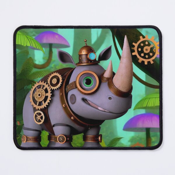 Item preview, Rinoceronte de Sumatra Steampunk designed and sold by Sillytoe.