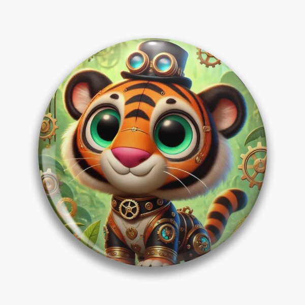 Item preview, Steampunk Sumatran Tiger designed and sold by Sillytoe.