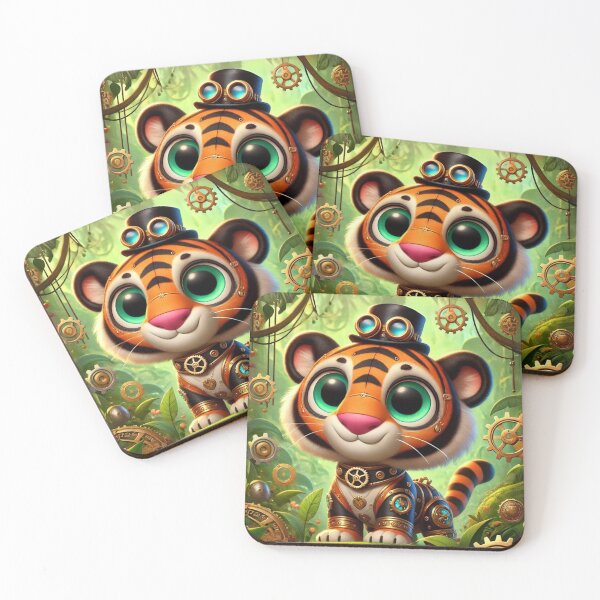 Item preview, Steampunk Sumatran Tiger designed and sold by Sillytoe.