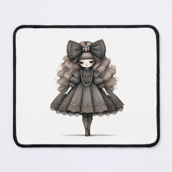 Item preview, Gothic Elegance Doll - Victorian Dark Fashion designed and sold by EllsLittleStore.