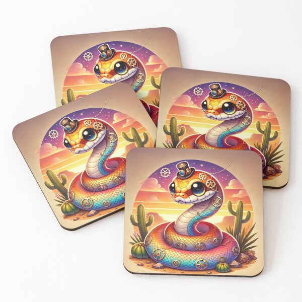 Item preview, Steampunk Sunset Ball Python designed and sold by Sillytoe.