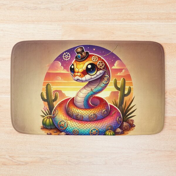 Item preview, Steampunk Sunset Ball Python designed and sold by Sillytoe.