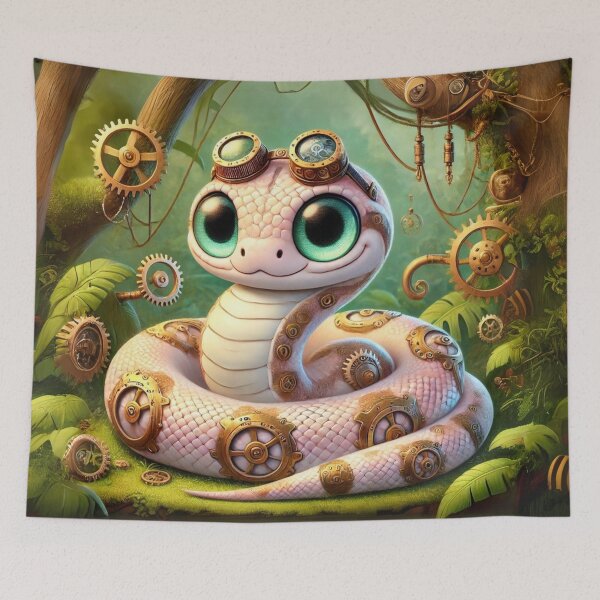 Item preview, Steampunk Super Pastel Ball Python designed and sold by Sillytoe.