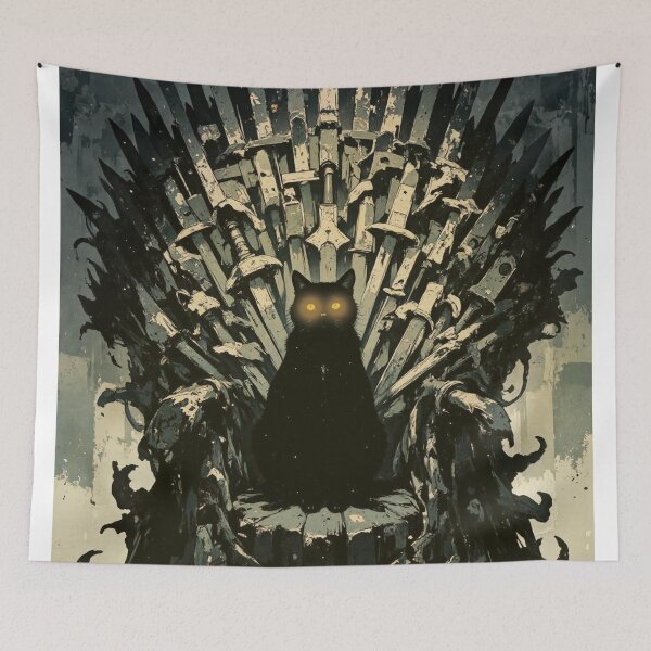 Item preview, Cat of Thrones - Funny cat poster designed and sold by define design.
