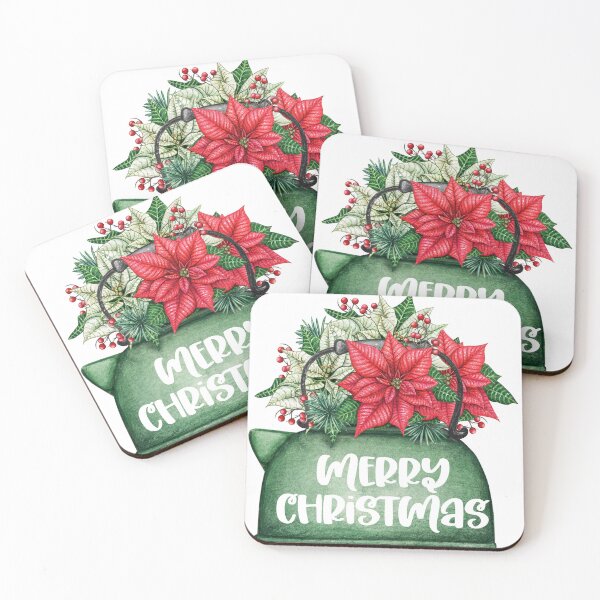 Item preview, Beautiful Pot of White and Red Flower for Christmas  designed and sold by Max & Jacob Publishing.