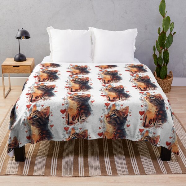 Item preview, Love Cute Cat Happy Valentines Day designed and sold by GearGrafix.