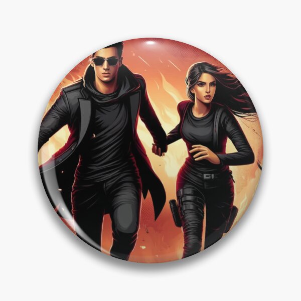 Item preview, "Fire Escape Duo:Dynamic Action Art" designed and sold by Adellisa.