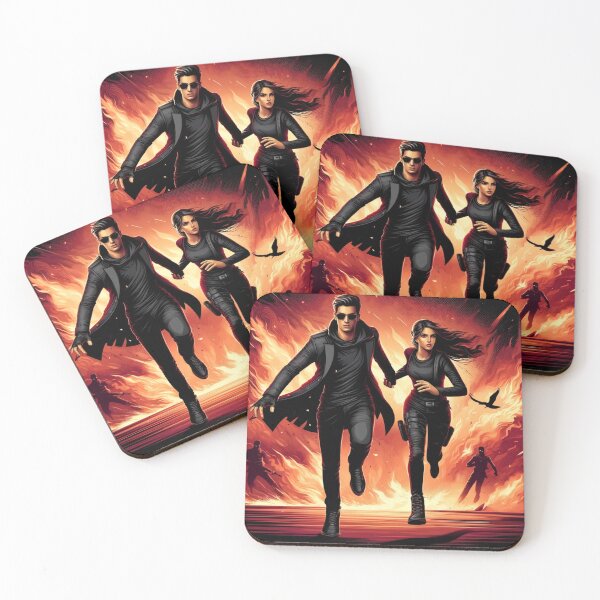 Item preview, "Fire Escape Duo:Dynamic Action Art" designed and sold by Adellisa.