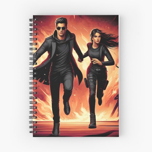 Item preview, "Fire Escape Duo:Dynamic Action Art" designed and sold by Adellisa.