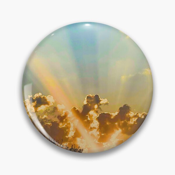 Item preview, Golden Rays Piercing Through Clouds- A Serene Evening Sky designed and sold by Adellisa.