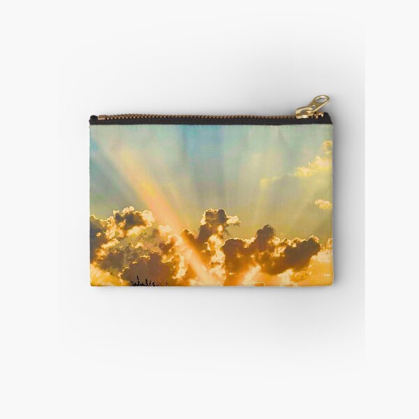Item preview, Golden Rays Piercing Through Clouds- A Serene Evening Sky designed and sold by Adellisa.