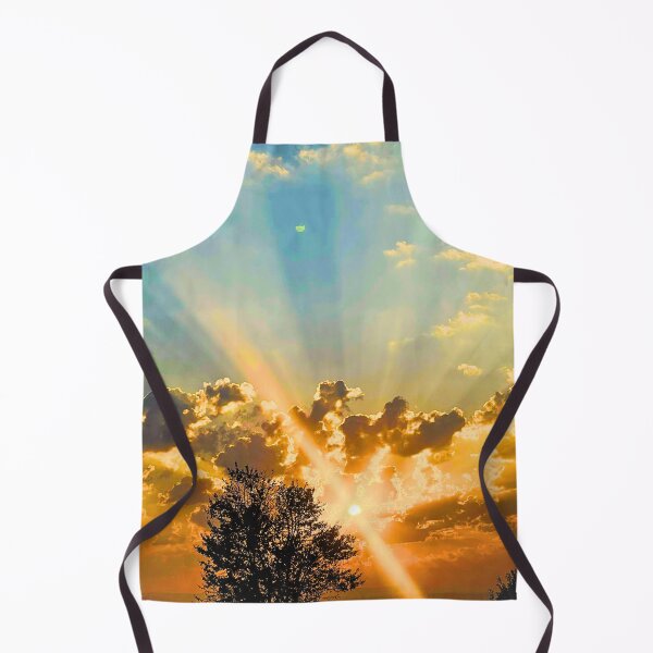 Item preview, Golden Rays Piercing Through Clouds- A Serene Evening Sky designed and sold by Adellisa.