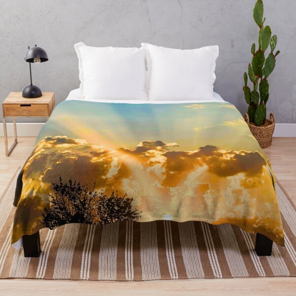 Item preview, Golden Rays Piercing Through Clouds- A Serene Evening Sky designed and sold by Adellisa.