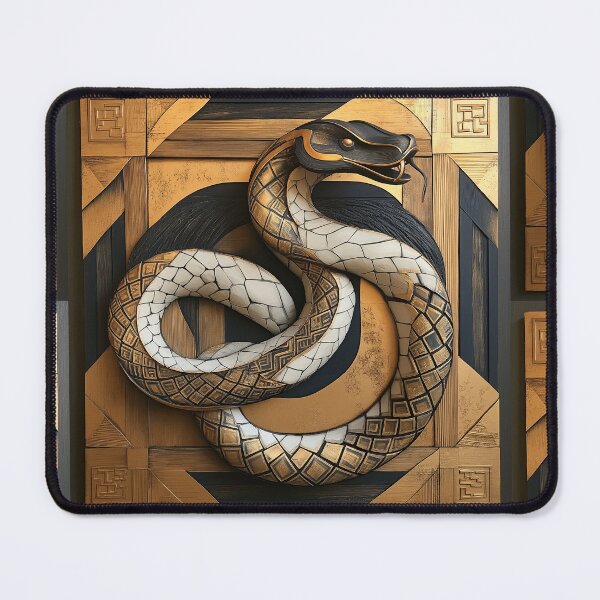 Item preview, Snake carved in wood designed and sold by OneMillionSpot.