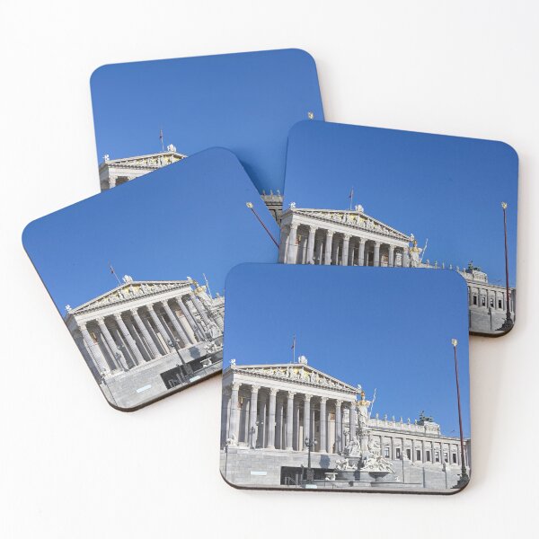 Item preview, Austrian Parliament and Rathaus tower in Vienna,Austria designed and sold by goceris.