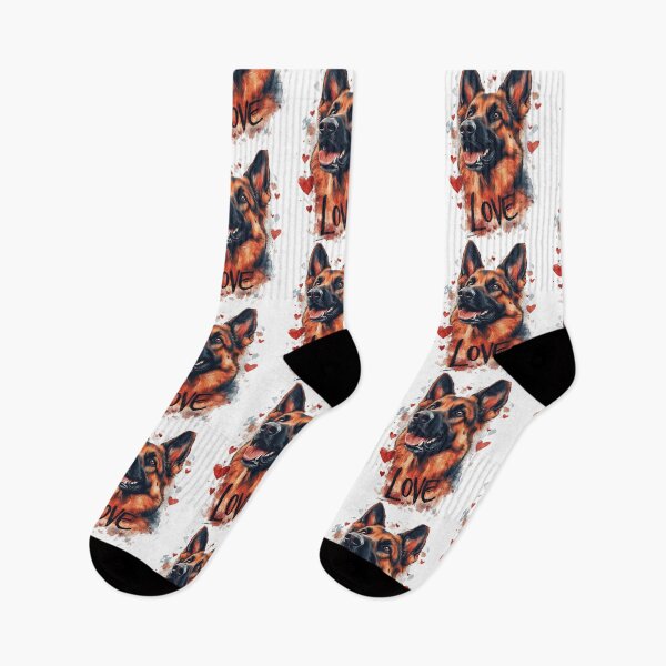 Item preview, Love German Shepherd Happy Valentines Day designed and sold by GearGrafix.