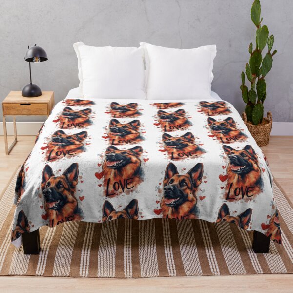 Item preview, Love German Shepherd Happy Valentines Day designed and sold by GearGrafix.