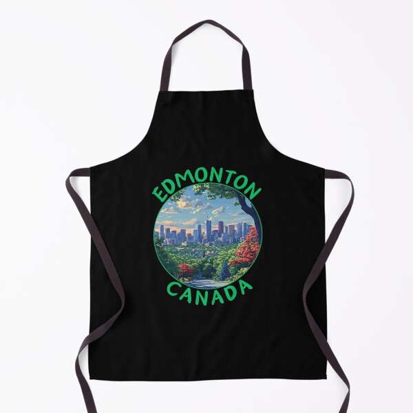 Item preview, Edmonton in Alberta Canada Retro Travel Art Landscape designed and sold by MaateoDesign.
