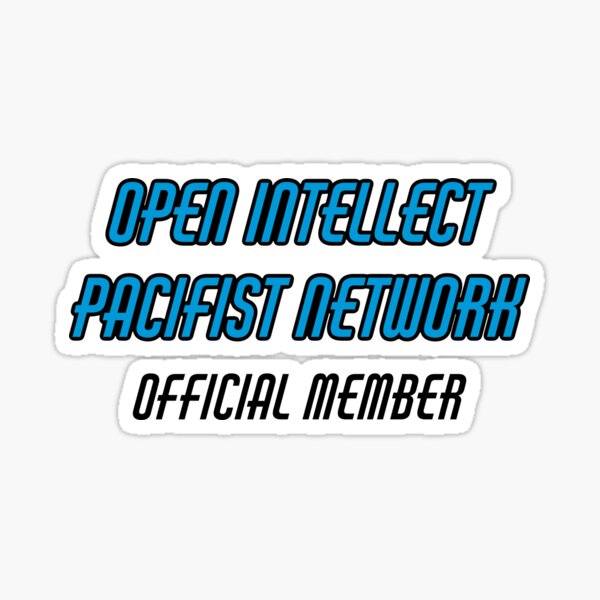 Item preview, Open Intellect Pacifist Network designed and sold by LightsongTees.