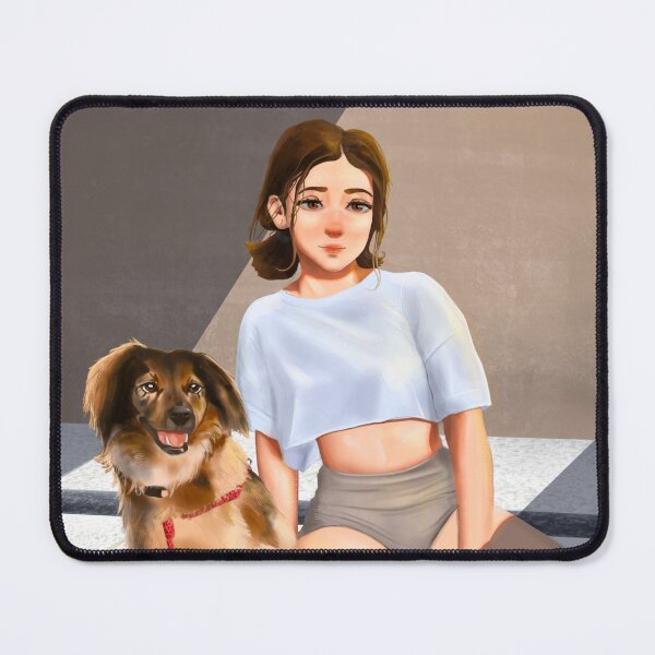 Item preview, Girl with dog designed and sold by DylanArayaArt.