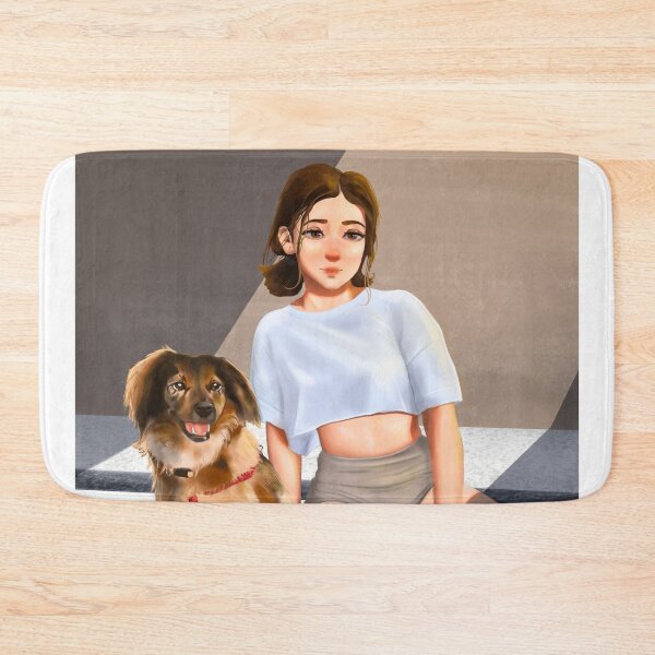 Item preview, Girl with dog designed and sold by DylanArayaArt.