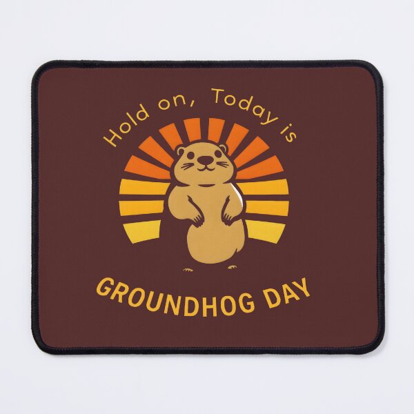 Item preview, Hold on, Today is Groundhog Day designed and sold by Vashy56.