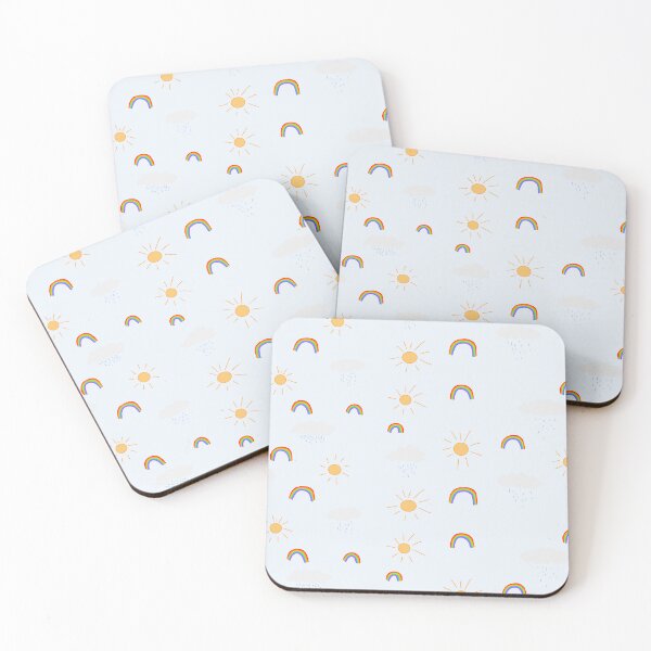 Item preview, sunshine,rain-clouds and rainbows  designed and sold by madebyi.