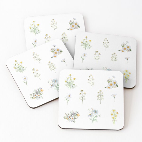 Item preview, Watercolor Chamomile Flowers  designed and sold by silviaol.