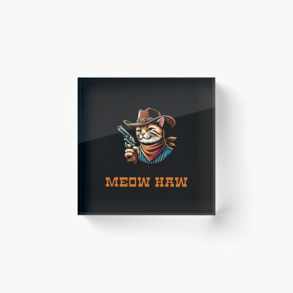 Item preview, Meow haw cowboy cat designed and sold by SekoOne.