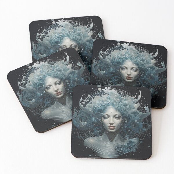 Item preview, Aquarius - February 5th, 2024 designed and sold by Astrology Horoscope Art.