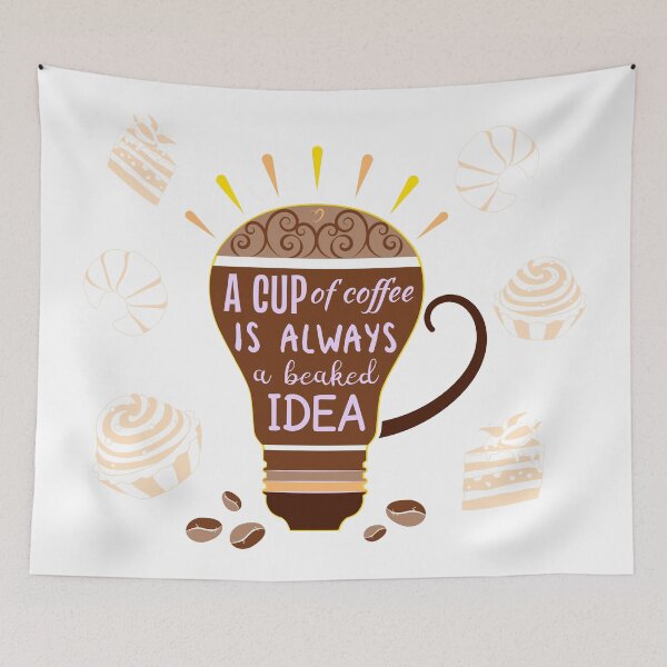 Item preview, Coffee mug in the form of a light bulb with text designed and sold by amatiana.