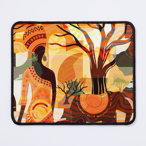 Item preview, Tribal African Woman and Landscape designed and sold by NancyDzines.
