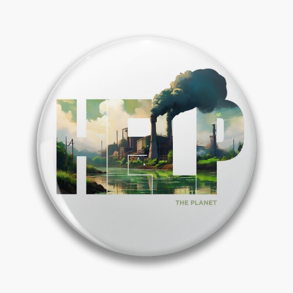 Item preview, Help the planet: Factory polluting air and rivers designed and sold by seventeetwo.