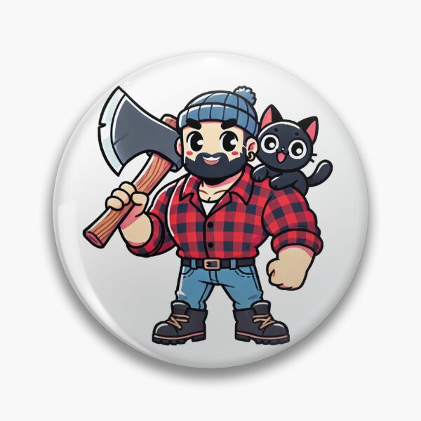 Item preview, Big Burly Cat Dad - Lumberjack designed and sold by MoonlitMystic.