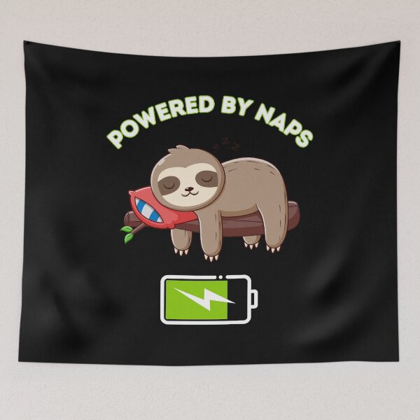 Item preview, Powered By Naps (for dark colors) designed and sold by LongHaulHumor.
