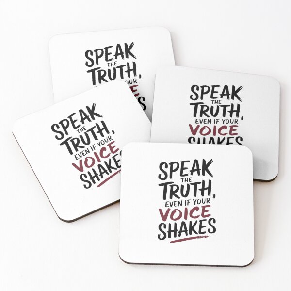 Item preview, Speak the truth, even if your voice shakes designed and sold by Mateusz Majcherek.