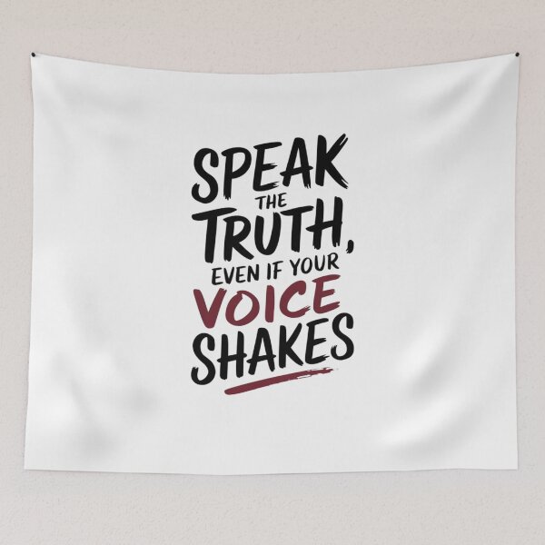 Item preview, Speak the truth, even if your voice shakes designed and sold by Mateusz Majcherek.