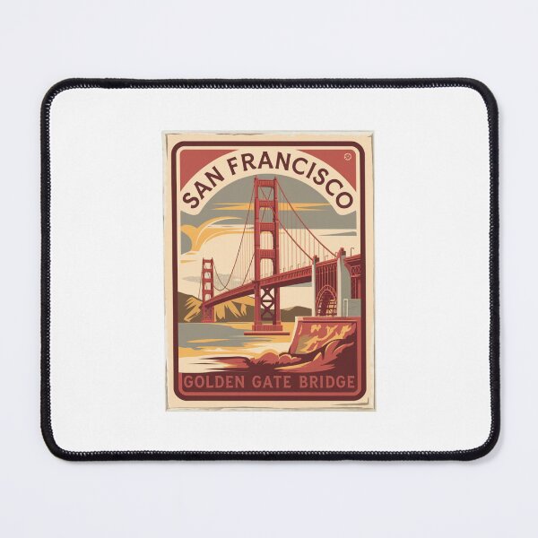 Item preview, San Francisco Golden Gate Bridge Retro designed and sold by Mateusz Majcherek.