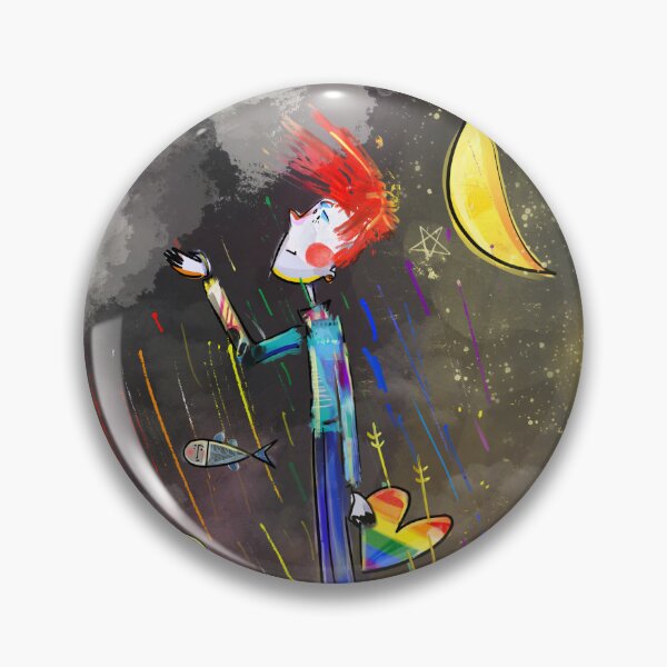 Item preview, Artistic colorful rainbow heart in the night sky designed and sold by eva-daniil.