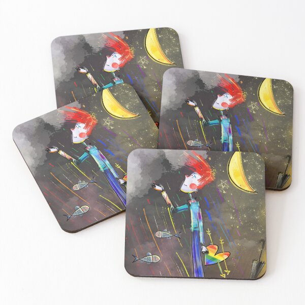 Item preview, Artistic colorful rainbow heart in the night sky designed and sold by eva-daniil.