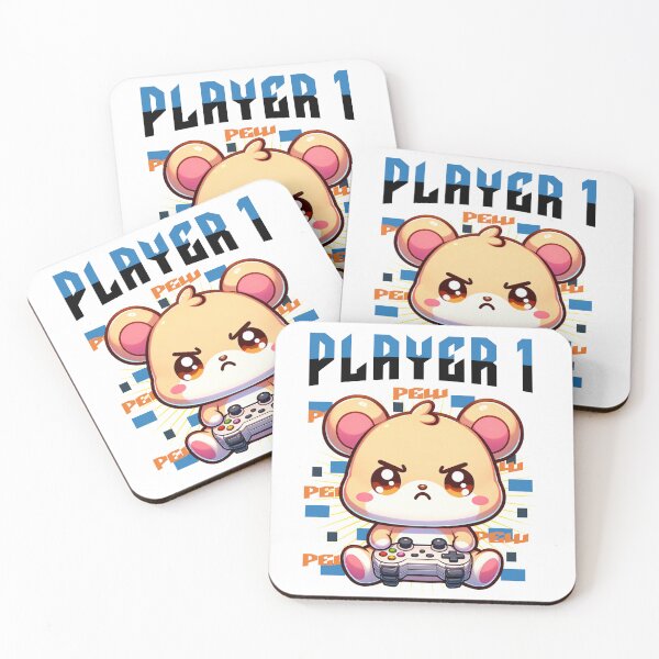 Item preview, Player 1 Funny Gaming Quote - Hilarious Kawaii Gamer designed and sold by 2ndSketch.