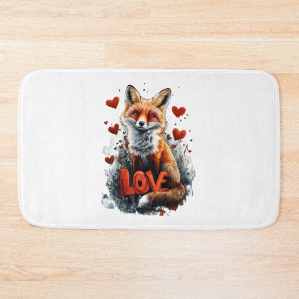 Item preview, Love Cute Fox Happy Valentines Day designed and sold by GearGrafix.