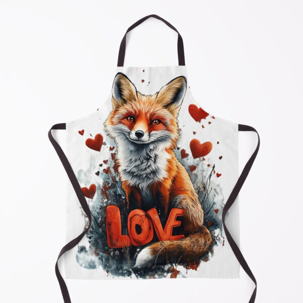 Item preview, Love Cute Fox Happy Valentines Day designed and sold by GearGrafix.