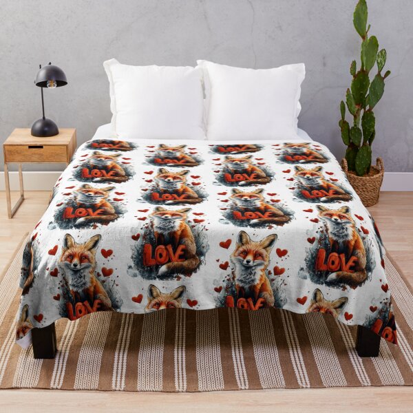 Item preview, Love Cute Fox Happy Valentines Day designed and sold by GearGrafix.