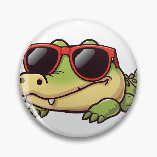 Item preview, Small Alligator Wearing Sunglasses designed and sold by OhshunStudios.